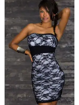 

Lace Pencil Dresses Women Summer vestidos Fashion Club Night Optical Illusion Short Dresses Girl vestir W3437