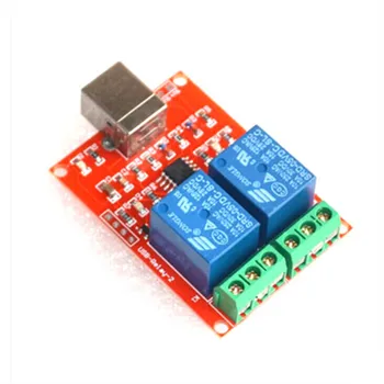 

2 Channel USB Relay Module Programmable Computer Control For Smart Home DC 5V