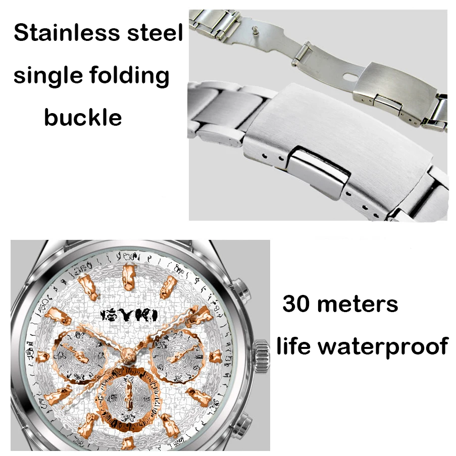 EYKI Brand Women Stainless Steel Waterproof Watch Fashion Silver Quartz Watches Female Luminous Pointer D Wristwatches EYKI Brand Women Stainless Steel Waterproof Watch Fashion Silver Quartz Watches Female Luminous Pointer D Wristwatches