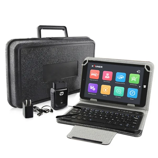XTUNER E3 V10.7 автоматический сканер+ планшет OBD2 WiFi Полный системы Easydiag автомобильный диагностический инструмент - Color: Black E3 with Tablet