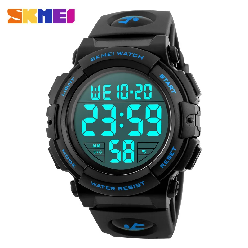 

SKMEI 1258 10 pc sales Fashion Outdoor Sport Watch Men Multifunction Watches Military 5Bar Waterproof Digital Watch Relogio