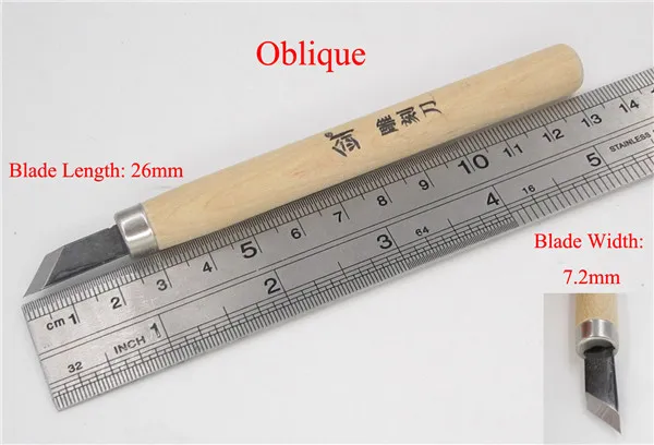 Гравюра резак Столярный инструмент долбать чип инструмент для обработки дерева произведение искусства вырезать из дерева Скульптура Карвер вырезать чип долото ремесло Ножи - Тип лезвия: B Oblique