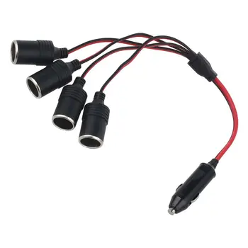

hot-30cm Car Cigarette Cigar Lighter DC 12V-24V Extension Cable Adapter Socket Charger