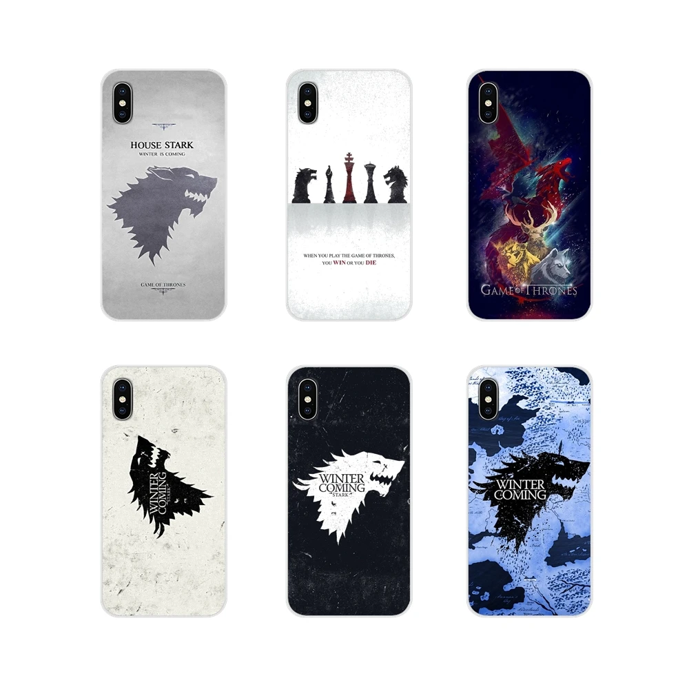 

For Samsung Galaxy S4 S5 MINI S6 S7 edge S8 S9 S10 Plus Note 3 4 5 8 9 Games of Thrones GOT TV Show House Stark Logo Design Case