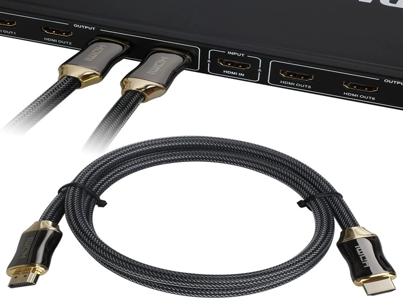 Rankman HDMI 2,0 4K кабель 24K позолоченный 3D UHD HDMI к HDMI шнур для телевизора lcd ноутбука PS3/4 проектора компьютера DVD