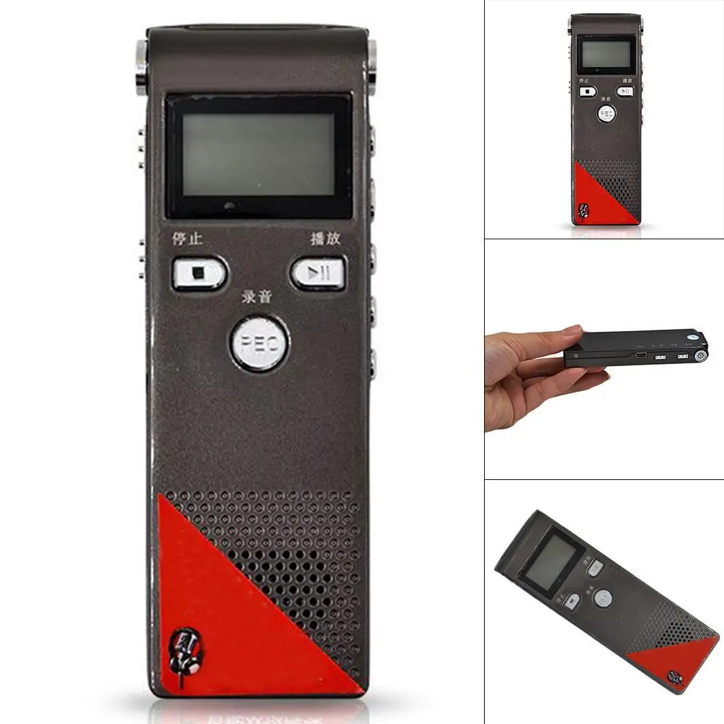 Миниатюрный Портативный цифровой диктофон AGC 550ma MP3 литиевая батарея плеер шумоподавление USB 3,0 диктофон