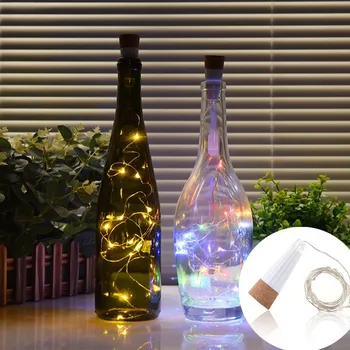 

15 Led Wine Bottle Usb Rechargeable Cork Light String Romantic Magic Cork Shaped Light String Home Wedding Party Decoration