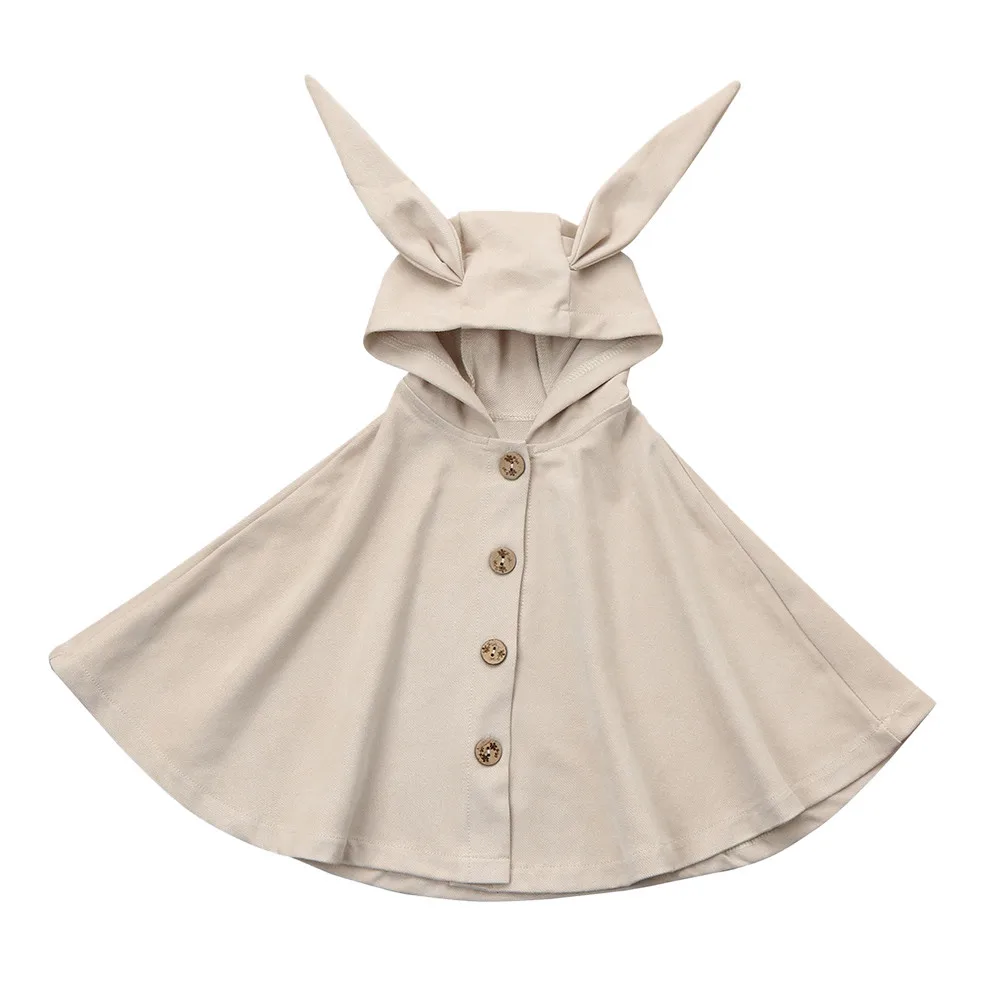 2018 New Girl rabbit ears hooded coat Kids Baby Girl Clothes Warm