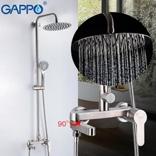GAPPO 304 сантехника из нержавеющей стали для ванной комнаты Смесители Для ванны и душа холодной и горячей воды Анти-скальдинг Смесители для ванной комнаты