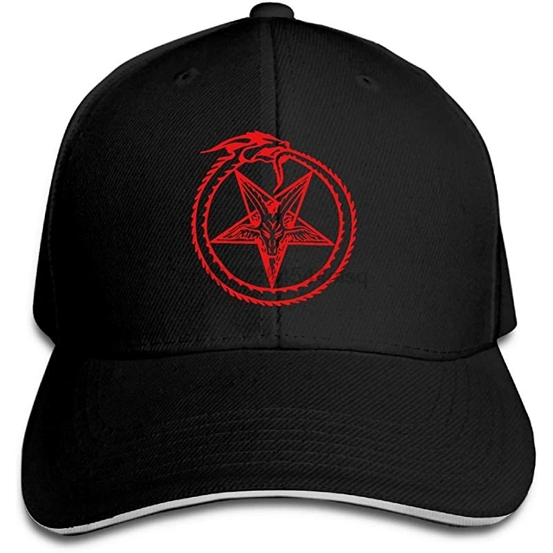 

Baseball Cap Sandwich Cap Pentagram Satan Snake Bite Circle Durable Baseball Cap Hats Adjustable Peaked Trucker Cap