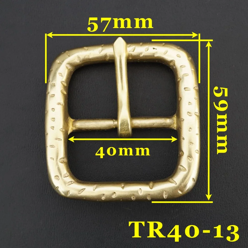 TR 40-13) 1 шт. 1-1/2 ''винтажная твердая латунная пряжка для ремня Высококачественная Пряжка кожевенное ремесло