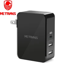 Metrans usb type C настенное зарядное устройство 3 порта USB зарядное устройство Быстрая зарядка для путешествий настенное зарядное устройство адаптер PD USB C настенное зарядное устройство мощность смартфонов