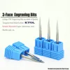 10pcs 3.175x0.1mm 15 Degree V Bit Milling Cutters Carbide PCB Engraving CNC Router Tools for Metal Jade 3D Carving End Mill ► Photo 1/6