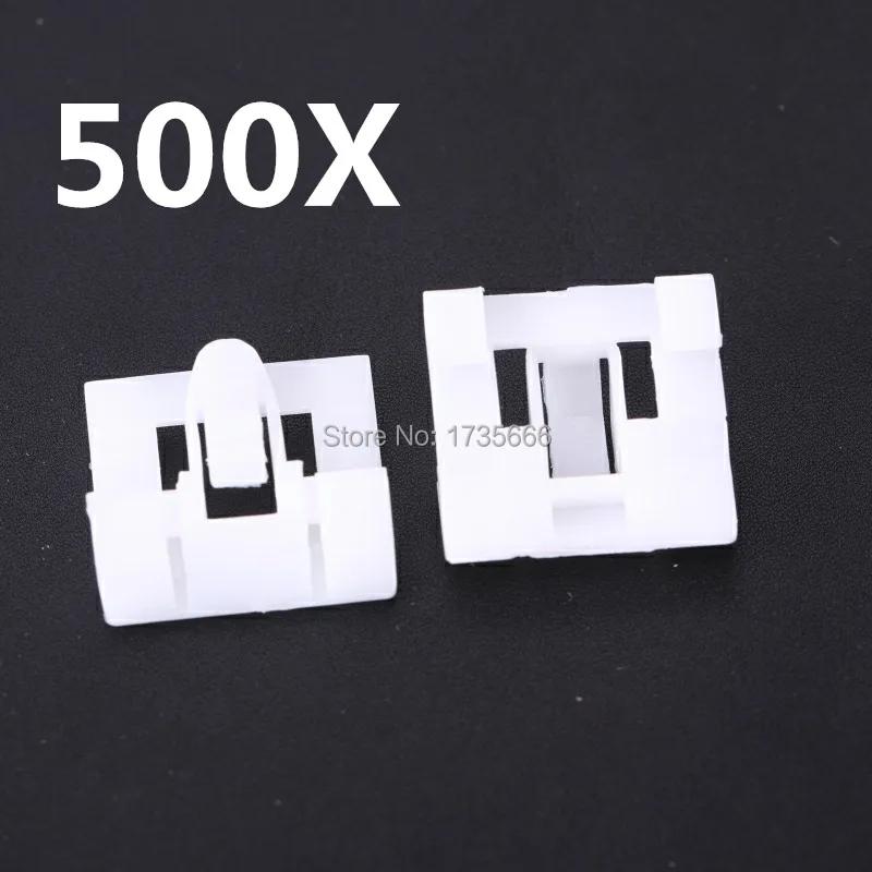 500PCS White Nylon Door Molding Window Belt Moulding Clips Retainer