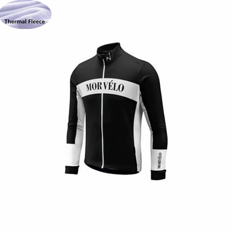 Триатлон MORVELO команда Велоспорт Джерси набор с длинным рукавом Зимний термальный флис Ropa Ciclismo мужская спортивная одежда для велоспорта на открытом воздухе - Цвет: 18