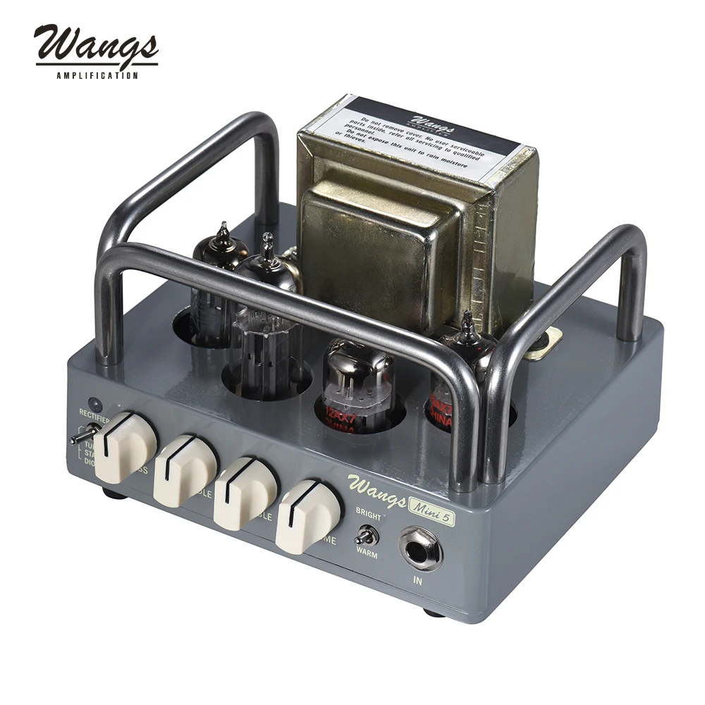 

BIYANG Wangs Guitar Amplifier Mini 5 Powerful 5 Watt All Tube Guitar Amp Head with 12AX7 12BH7 6Z4 Tubes Guitar Accessories
