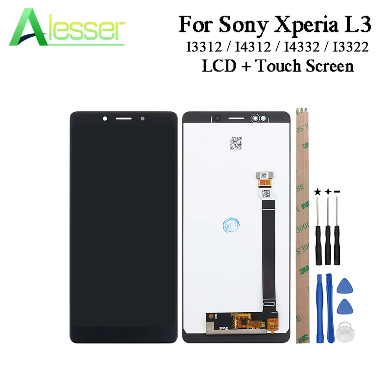 

Alesser For Sony Xperia L3 I3312 LCD Display And Touch Screen 5.7" Digitizer Assembly For Sony Xperia L3 I4312 I4332 I3322+Tools