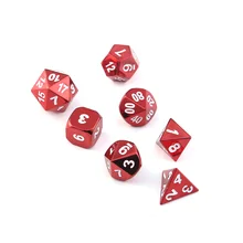 Metal Dice Dnd Dices Set Rpg Polyhedral Solid Dungeons and Dragon Table Games Zinc Alloy Red Digital D&d Dice 7pcs цена Metal Dice Dnd Dices Set Rpg Polyhedral Solid Dungeons and Dragon Table Games Zinc Alloy Red Digital D&d Dice 7pcs цены онлайн