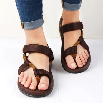 

Fashion Men Flip Flops Shoes Gladiator Sandals Men Casual Shoes Slip-on Beach Shoes Male Flat Slides Zapatillas Sandalias hombre