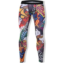 Новые Брендовые мужские цветные дышащие мужские колготки для бодибилдинга эластичные быстросохнущие компрессионные штаны для бега