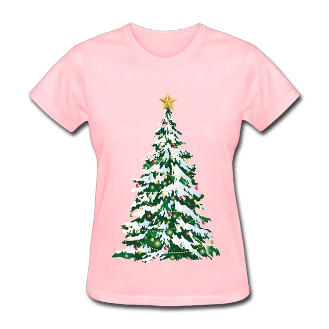Women S Tumblr Big Green Christmas Tree Hipster Style Crew Neck Female Basic Tee Basic Tee Tumblr Styletees Basic Aliexpress
