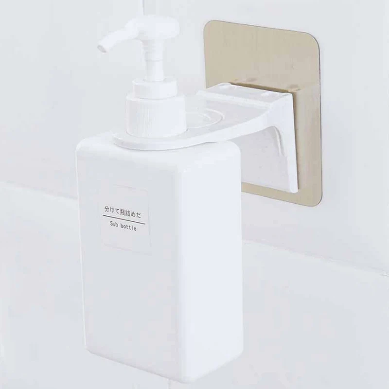 Bathroom Wall Mounted Shower Gel Towel Shampoo Bottle Holder Rack Wall