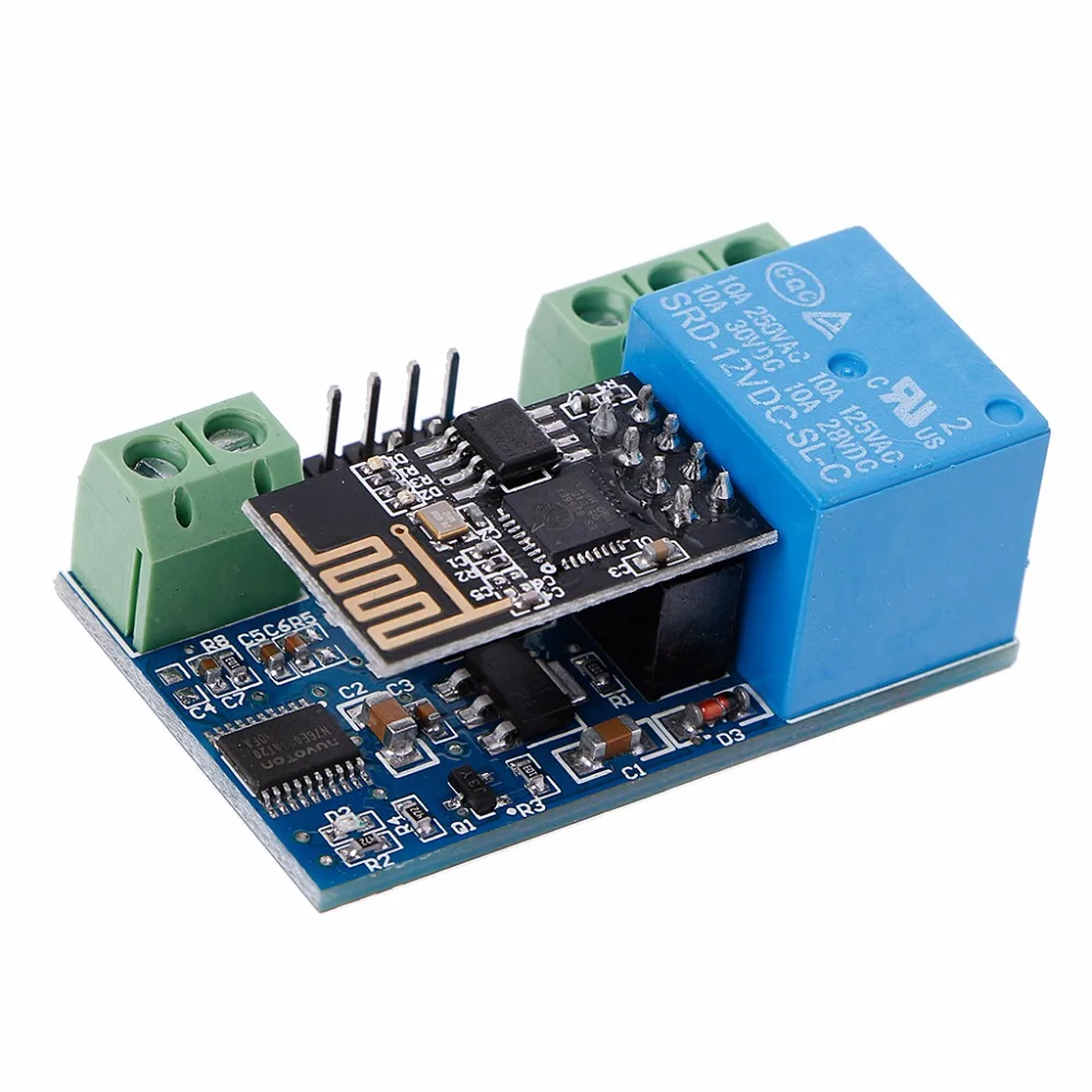 12V ESP8266 2Bit WIFI Relay IOT Intelligent For Home Mobile APP Control