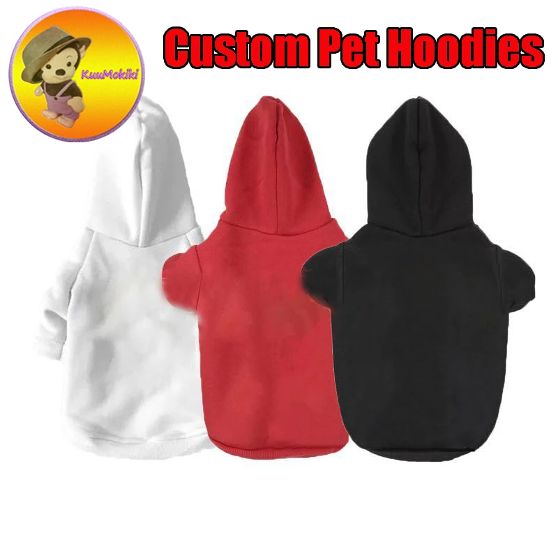 

Three colors custom pet hoodies winter dropping shipping with custom pattern pet clothing