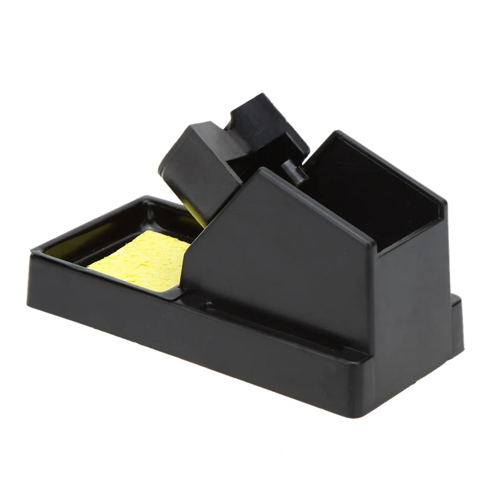 Plastic Soldering Iron Stand Solder Base Welding Wire Holder with Sponge Generic High Temperature Resistance
