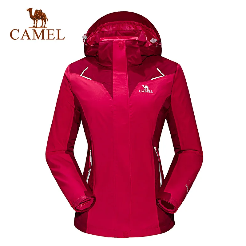 Camel outdoor jacket Women thermal three in twinset outdoor jacket waterproof windbreaker font b hiking b