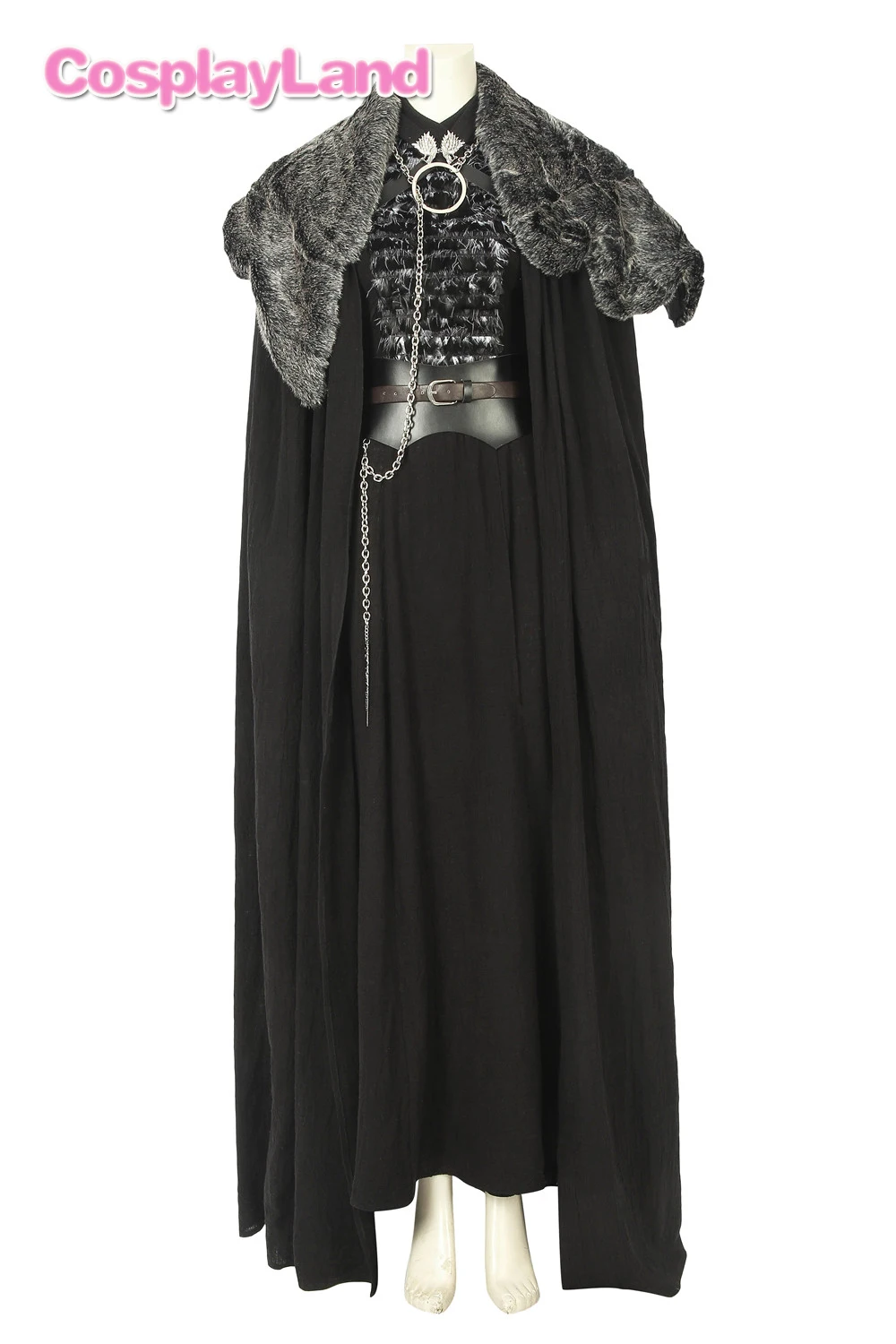 Костюм для косплея «Игра престолов 8 сезона Санса Старк» с воротником, вечерние костюмы на Хэллоуин, пальто для косплея Санса Старк