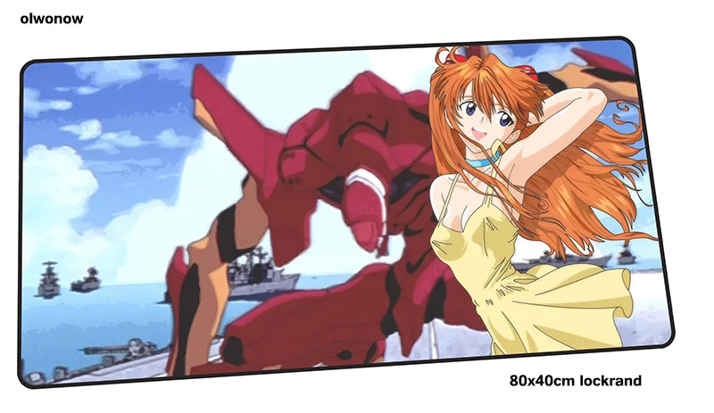 Evangelion Коврик для мыши, геймер, заказной, 800x400x2 мм, игровой коврик для мыши, персональные аксессуары для ноутбука, эргономичный коврик для мыши