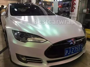 

PROTWRAPS New! Luxury Aurora Pearl white Vinyl Wrap Pearlescent Matte Decorative Film With Air Release size 1.52x20m