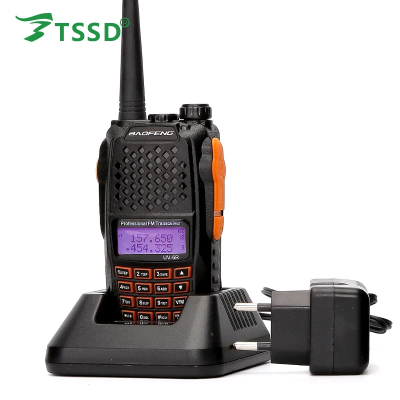 Оригинальный BF-UV6R Walkie-Talkie Civil Hand-operated 5 Вт Hotel Construction Self Drive Tour многоцелевой двухсторонний радио