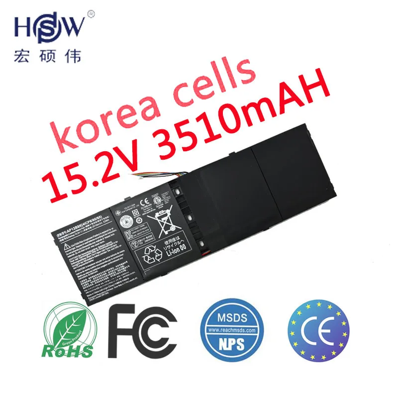 

Laptop Battery for Acer Aspire R7 M5-583p Series Ap13b3k Ap13b Ap13b8k 4lcp6/60/80 3560mah 15.2v
