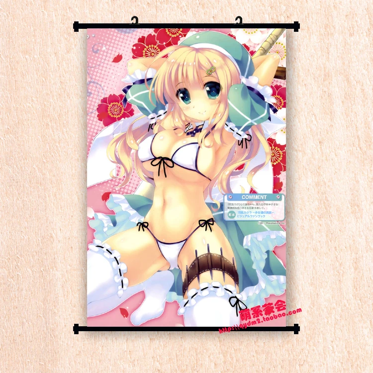 Японское аниме Senran Kagura Shinovi против yagyuu & yumi домашний декор настенный плакат
