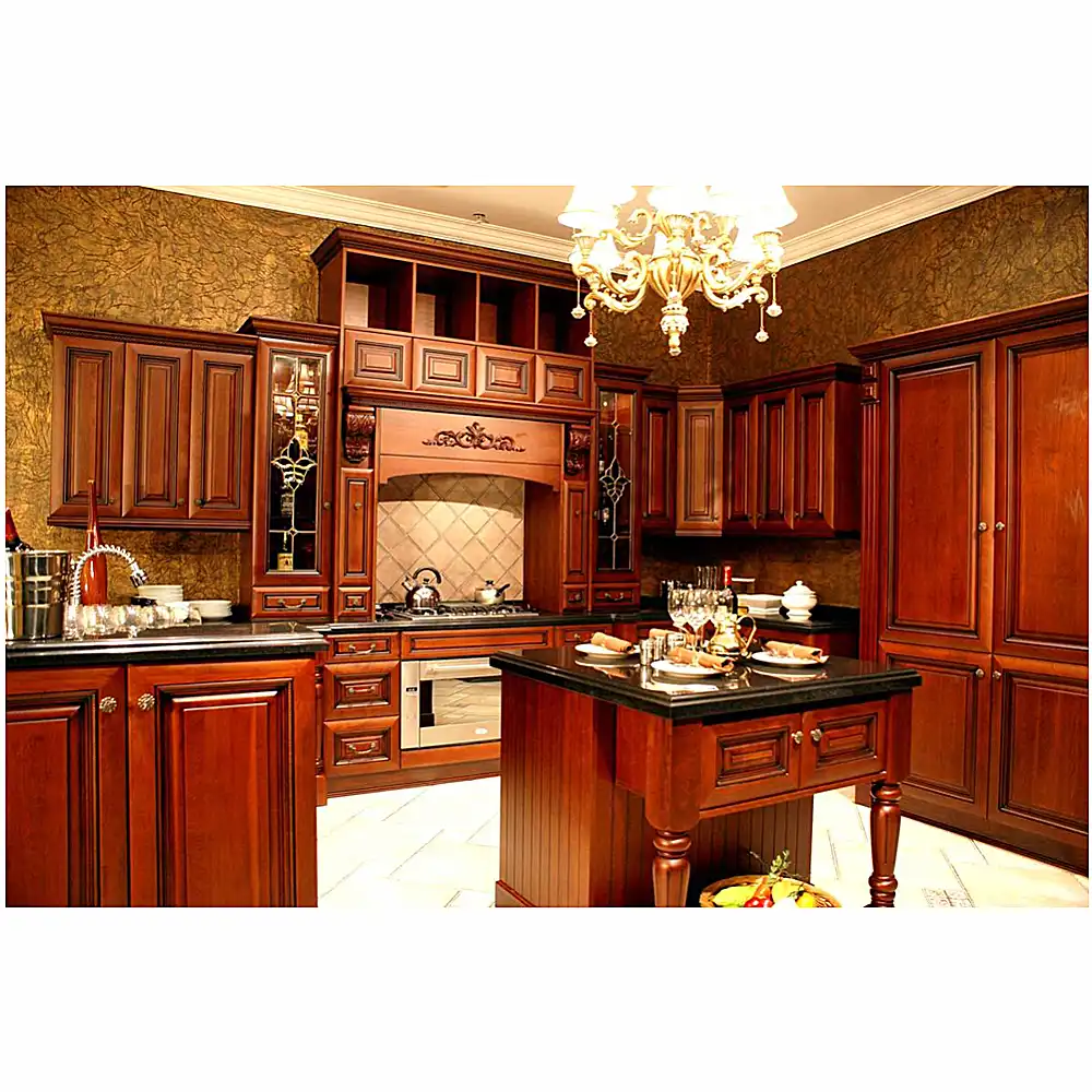 Exquisitos diseños de gabinetes de cocina de madera maciza de alta