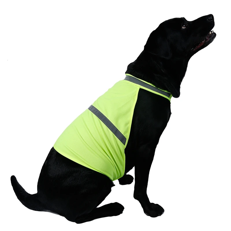 2017 Yellow Orange Fashion Reflecting Safety Dog Vest Outdoor Safety