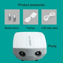 Горячий аквариум воздушный насос фильтр Ультра тихий USB питание кислородный воздушный пузырьковый насос NDS66