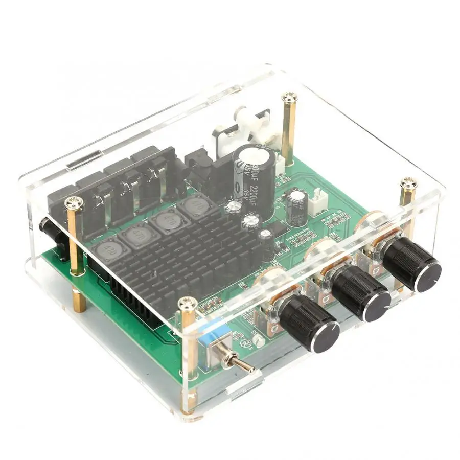 AC12 17V/DC 12 24V AMP модуль 80W * 2 двухканальная плата цифрового усилителя звука|Детали и