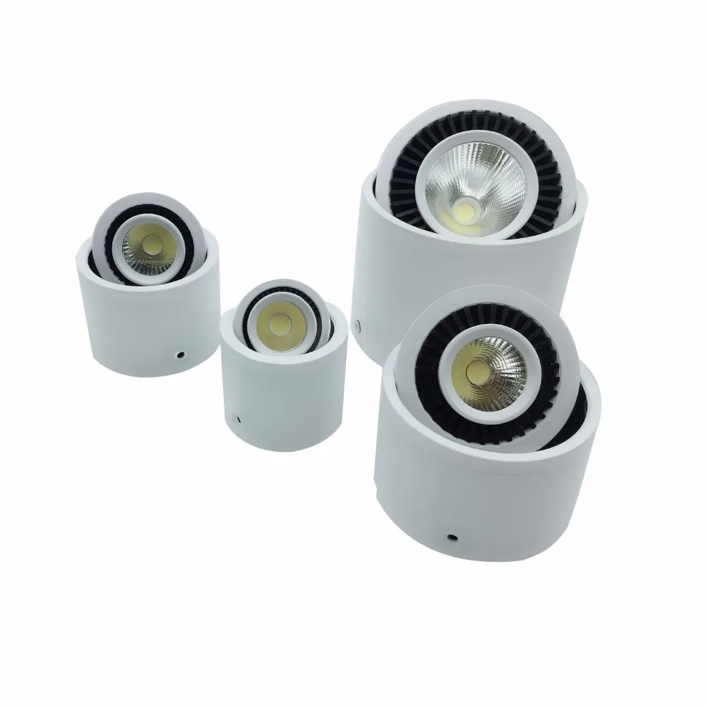 Новый дизайн поверхностного монтажа LED COB светильник 360 градусов вращающийся