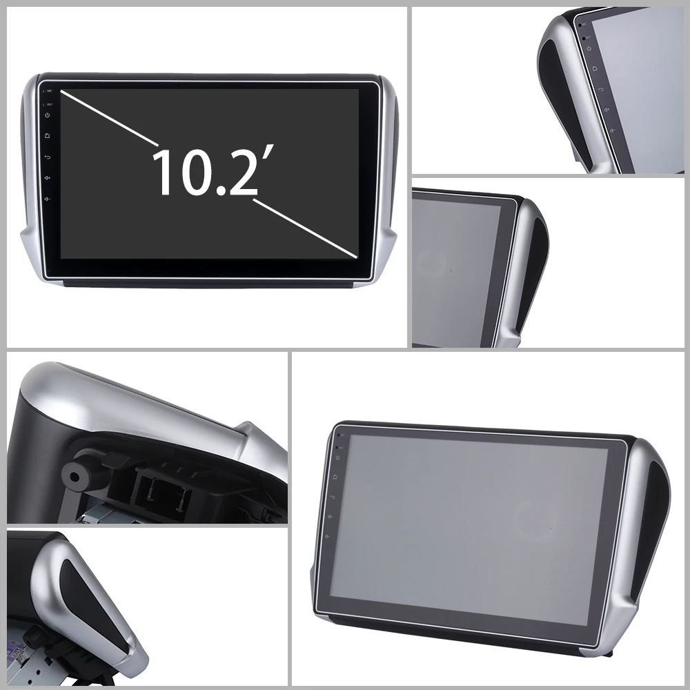 Discount For Peugeot 208 2008 Android 9.0 Auto Car Radio Stereo GPS Navigation Navi Media Multimedia System PhoneLink 5
