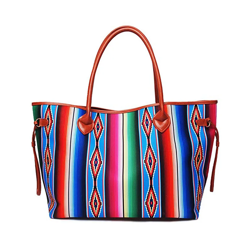 Diamond Stripes Tote DOMIL Wholesale Blanks Serape Aztec Handbag
