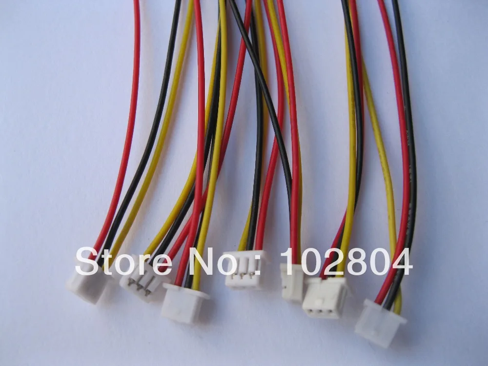 

1000 pcs 1.25mm 3 Pin Female Polarized Connector with 28AWG 5.9inch 150mm Leads