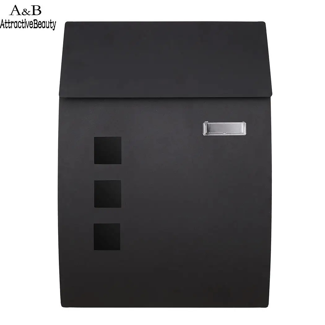 Wall Outside Mounted Lockable Iron Letterbox Mail Box Postbox Wall Outside Mounted Lockable Iron Letterbox Mail Box Postbox
