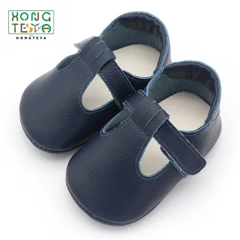 

Summer Hot Sell Genuine Leather Toddler Shoes Hard Sole Breathe Freely T- strap Shoes Hollow Cute Baby Girl Boys Shoes