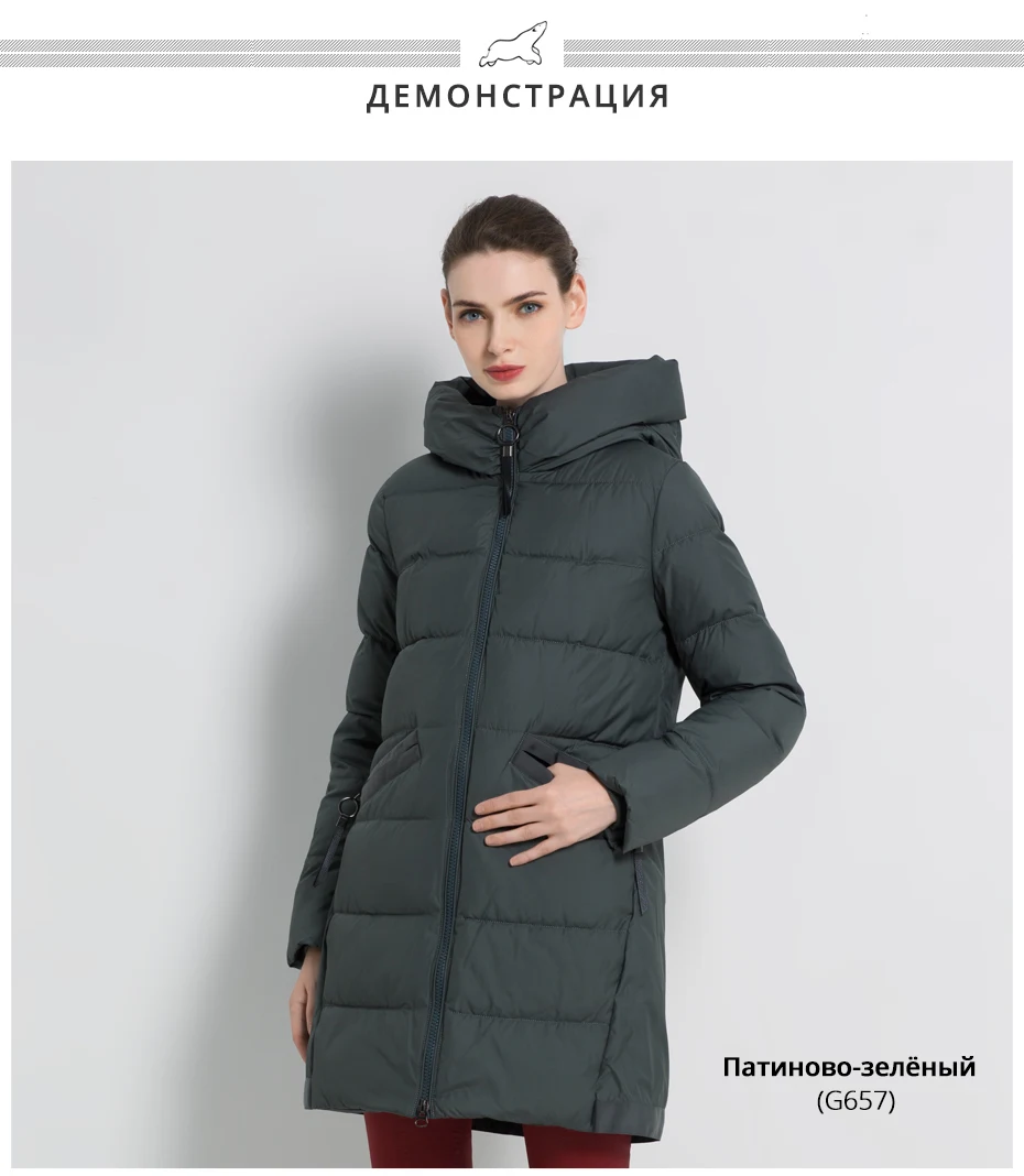 ICEbear New Women's Winter Coat Fashion Woman Jacket Female Cotton Jackets Hooded Ladies Coat Warm Brand Clothing GWD18203I