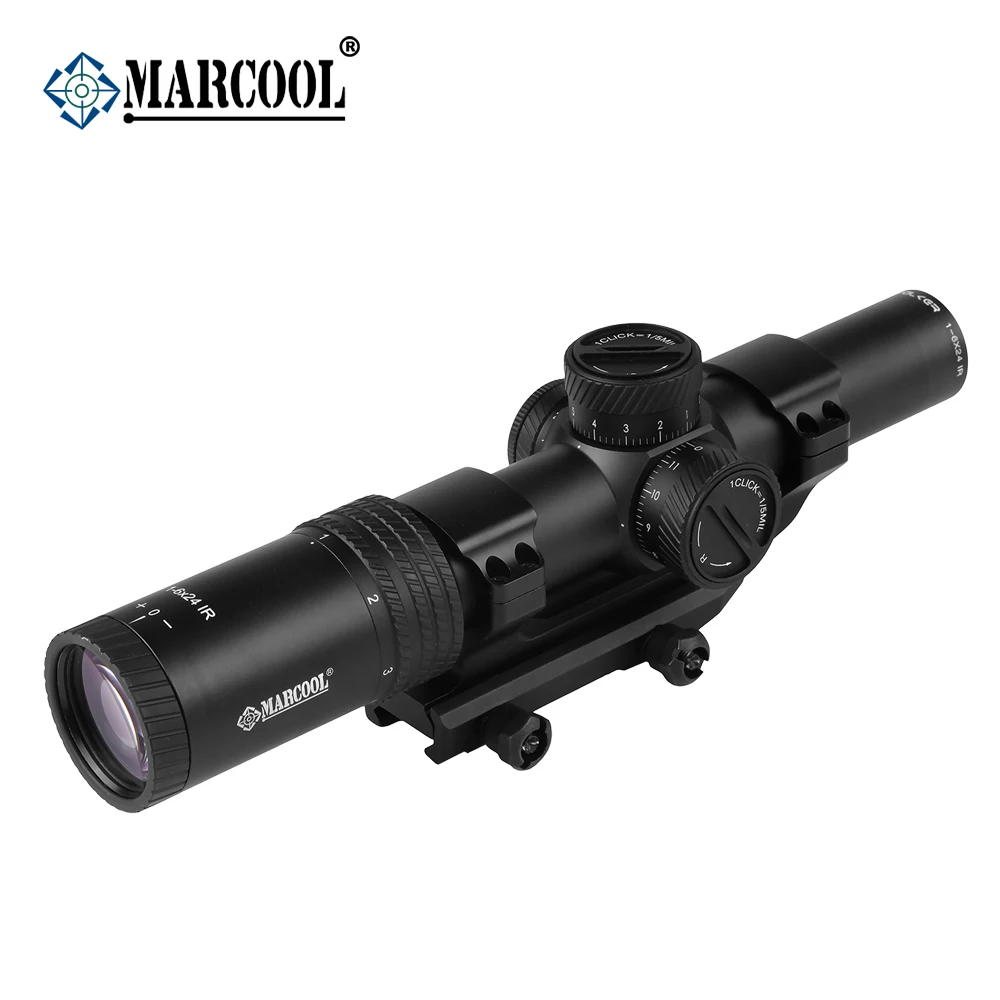 MARCOOL AK 1-6X24 HD с подсветкой тактический охотничий прицел оптический Коллиматорный прицел цель красный точка прицел снайперской винтовки