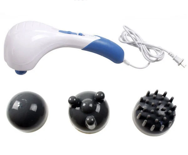 

Handheld electric body massager Back and waist Knock Vibration cervical vertebra Massage Relax 6 massage heads can be replaced