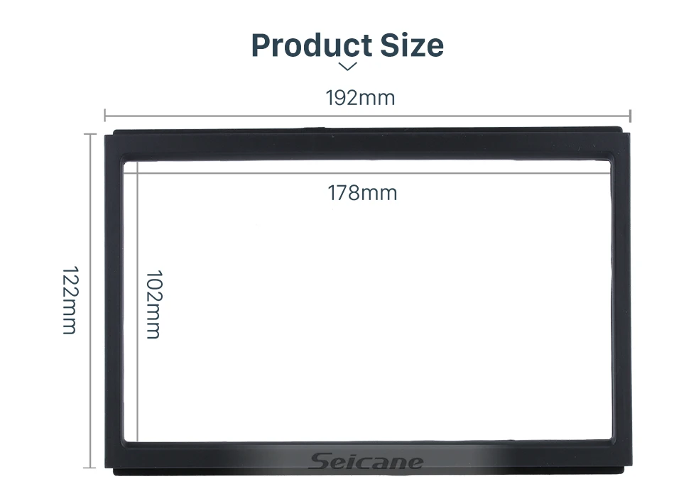 Seicane Top Quality 2DIN GM Chevrolet ONIX Cobalt Left Hand Drive Car Radio Fascia Dash Panel Frame Audio Refit 